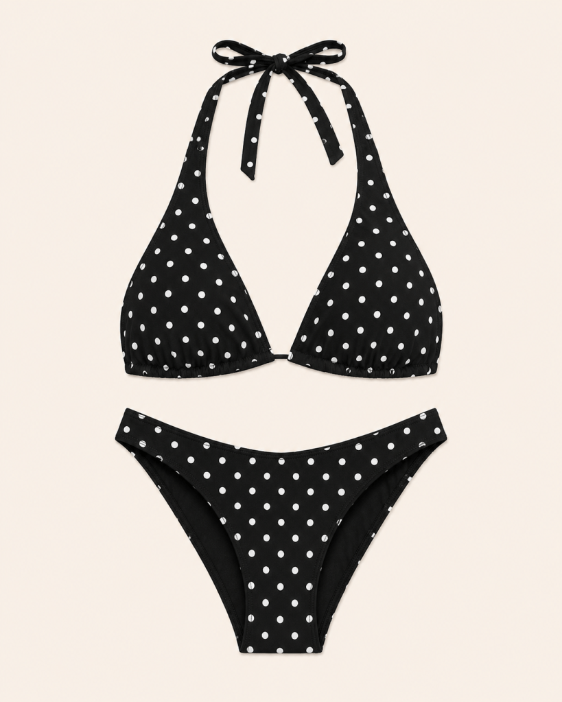 Black Polka Dot Bikini